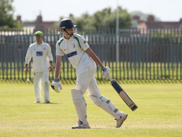 Bridlington CC 3rds in batting action