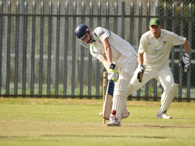 Bridlington CC 3rds in batting action