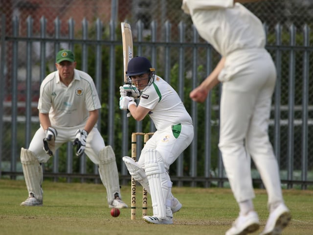 Bridlington CC 3rds in batting action