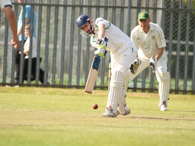 Bridlington CC 3rds in batting action
