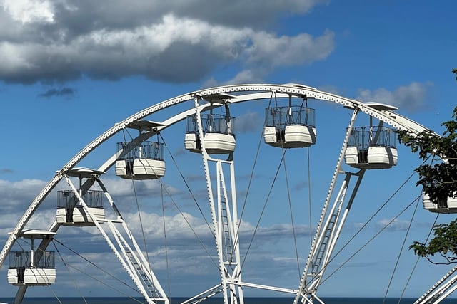 White on blue - stunning picture of the big wheel.