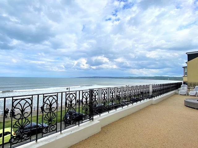 An ever changing vista of sea and sky from the vantage point of the apartment terrace.