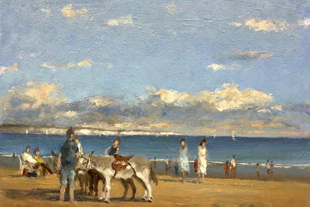 Afternoon Ride in Bridlington by William Burns.
