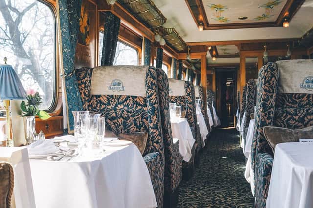 Luxury carriage on the Northern Belle.