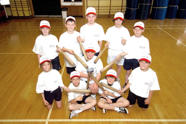 Pictured is Airy Hill Primary School's winning rounders team.