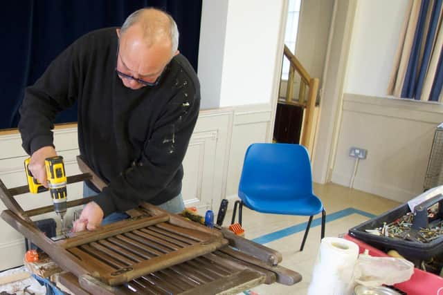 Fixing chairs is a skill people could learn at the new Repair Cafe in Scarborough.