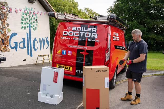 Matt Moorhouse has helped Gallows Close Centre by providing his services free of charge to fit a new boiler.