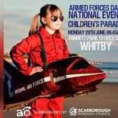 Whitby will host a children's parade and flag-raising event to mark the start of Armed Forces Week.