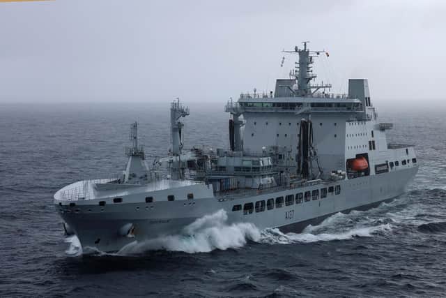 RFA Tiderace is part of the Royal Fleet Auxiliary and will be joining the celebrations. (Photo: © MOD and Crown Copyright)