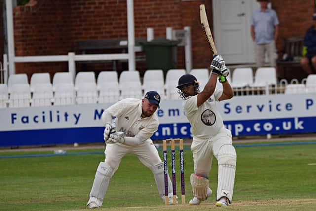 Scarborough CC 2nds batsman Prince Bedi smashed a superb 187 at home to South Holderness
Photos by Simon Dobson