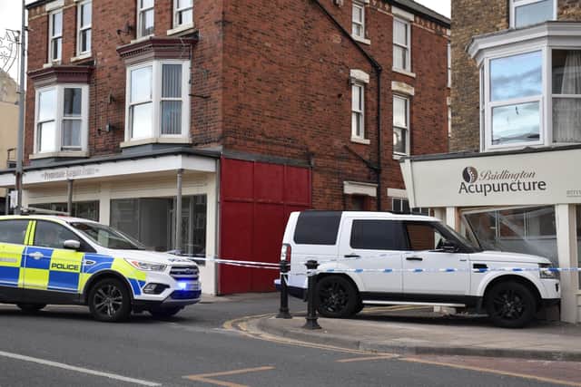 Police at the scene of the incident on Friday (June 17). Photo courtesy of TCF Photography