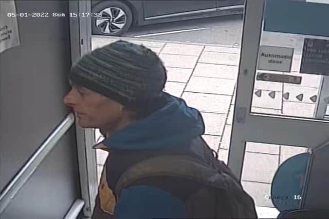 North Yorkshire Police have appealed for help to identify the man in the CCTV image.