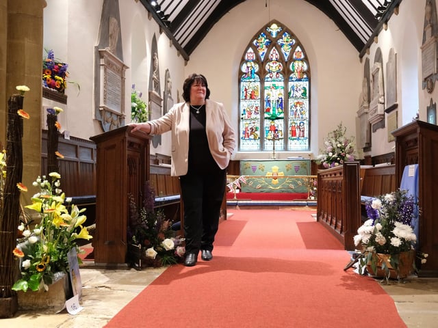 St Laurence's Church Flower Show: Valerie Aston views the fabulous displays.