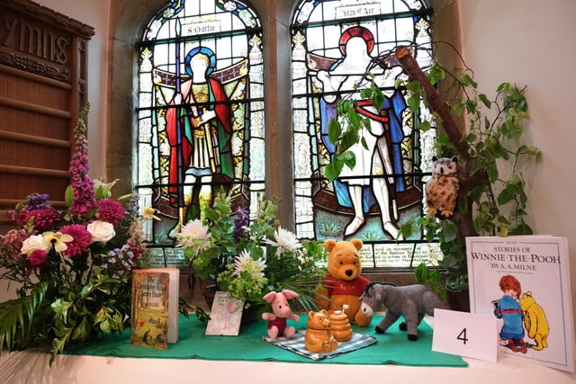 St Laurence's Church Flower Show: The Winnie the Poo display.