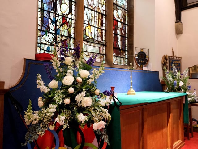Flowers on display.