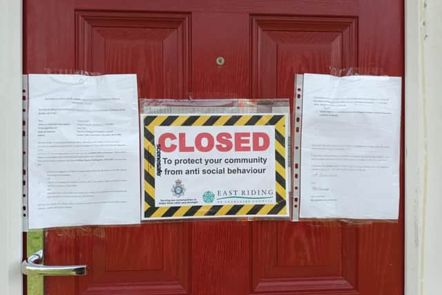 Anyone found to be trying to enter the property or found in the premises will be committing a criminal offence and could be liable to arrest and potentially face a six-month prison sentence. Photo submitted
