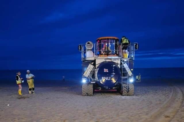 Bridlington RNLI’s all-weather lifeboat had a call on Friday evening (June 17) in order to assist a yacht who had requested assistance due to a fouled propeller. Photo: Steve Craven/RNLI