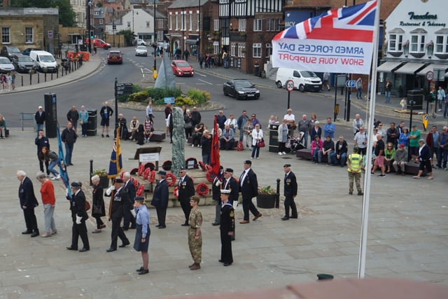 View of the ceremony from the Endeavour.
#TheBlackRats #ArmedForcesDay2022