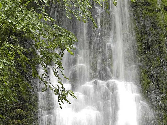 A 30 feet fall around six miles south of Whitby, in North Yorkshire, it can be accessed by parking at May Beck.