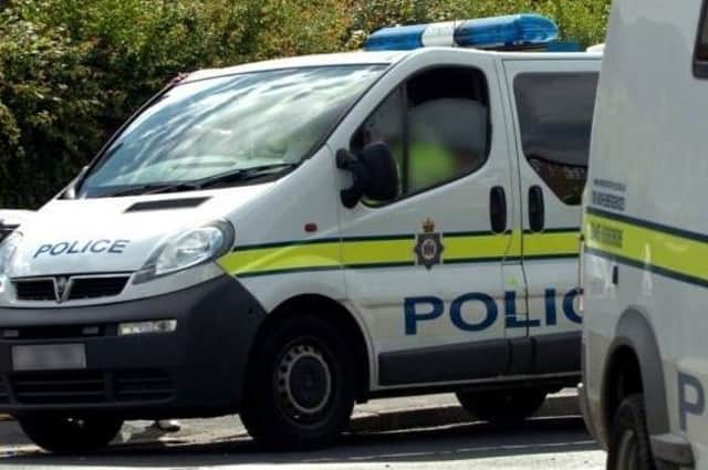 Officers were called to the two-vehicle crash yesterday afternoon.