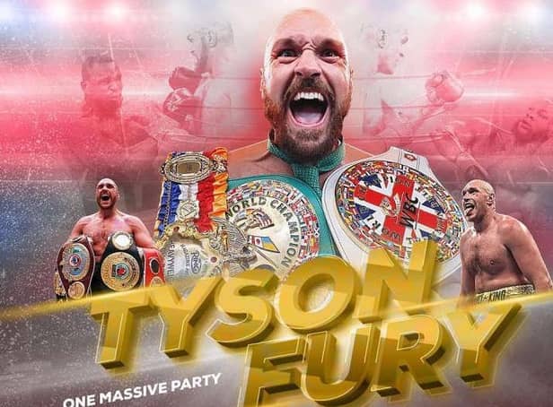 Tyson Fury will visit Bridlington Spa on Friday, September 9 as part of his full UK and world tour, entitled Official After Party Tour – Part 2.