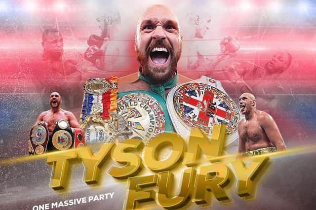 Tyson Fury will visit Bridlington Spa on Friday, September 9 as part of his full UK and world tour, entitled Official After Party Tour – Part 2.