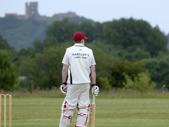 A Scarborough RUFC CC batter takes a moment