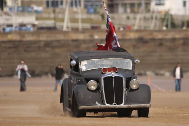 A vehicle flying the flag during the event at the weekend. Photo: TCF Photography