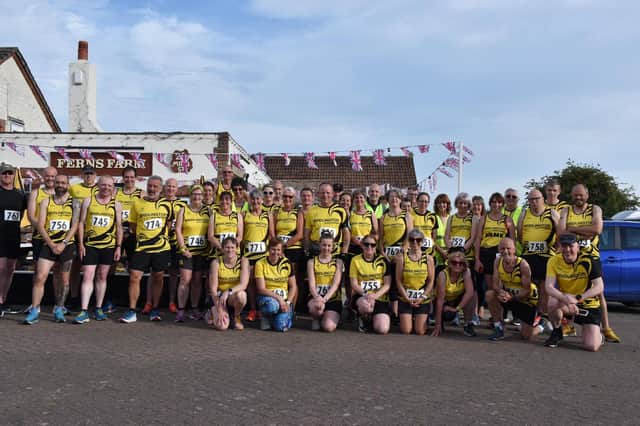 HOME RUN: The 37 Bridlington Road Runners who flocked to the club’s own Carnaby Canter race
PHOTO BY TCF PHOTOGRAPHY