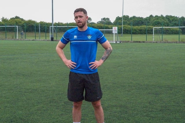 Dan Rowe at Whitby Town FC training