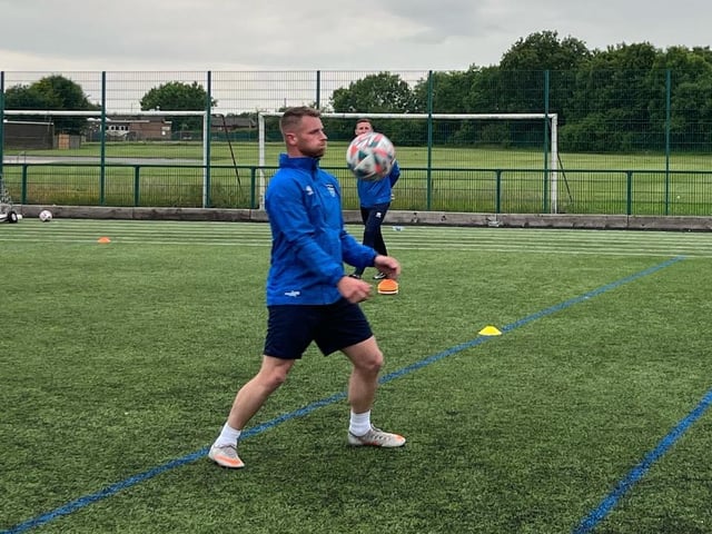 Eyes on the ball at training