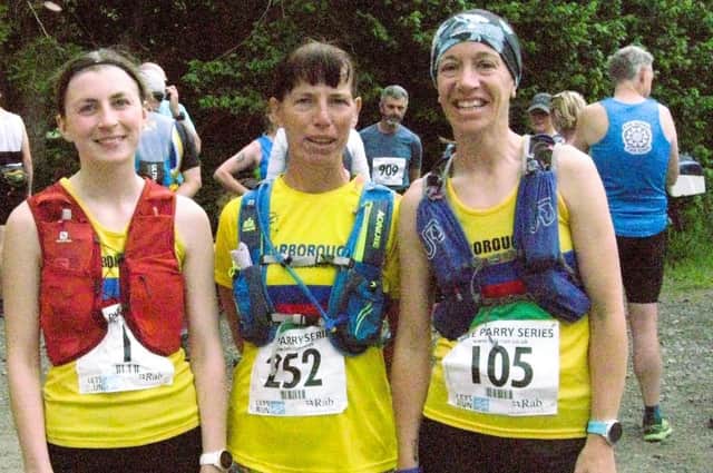 The winning Scarborough AC women's team at the Glaisdale fell race