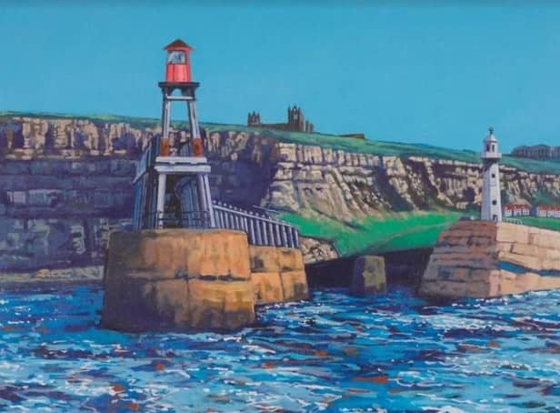 Artist Paul Tracey's painting of Whitby Pier. Bridlington Contemporary Gallery will host an exhibition featuring Mr Tracey's work in July. Image submitted