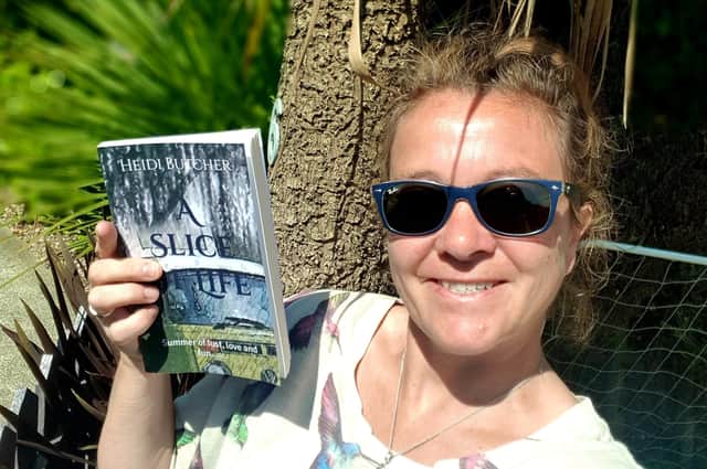 Heidi Butcher is pictured with A Slice of Life: A summer of fun, lust and love.