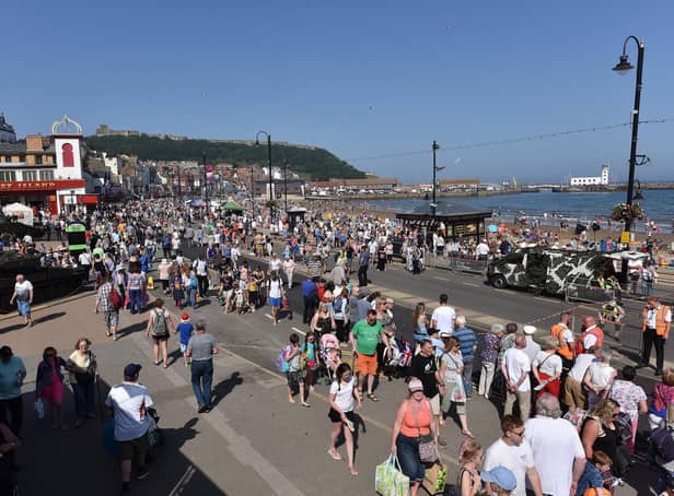 Thousands flocked to Scarborough's seafront for Armed Forces Day in 2019.