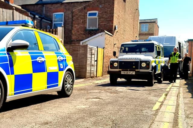 Officers were out executing warrants during the operation in Bridlington with drugs being recovered. Photo: Humberside Police