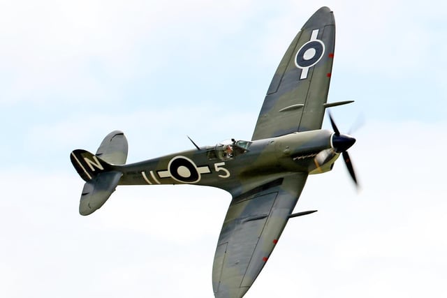 The Navy Wings charity's Supermarine Seafire display will take place at 3.30pm above the South Bay.