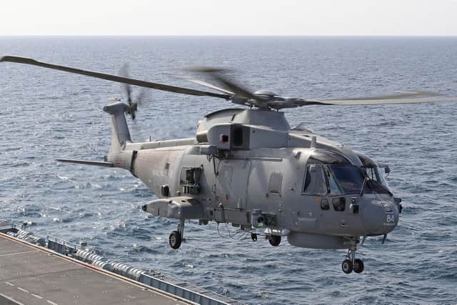 The Merlin helicopter may be seen at Armed Forces Day this weekend