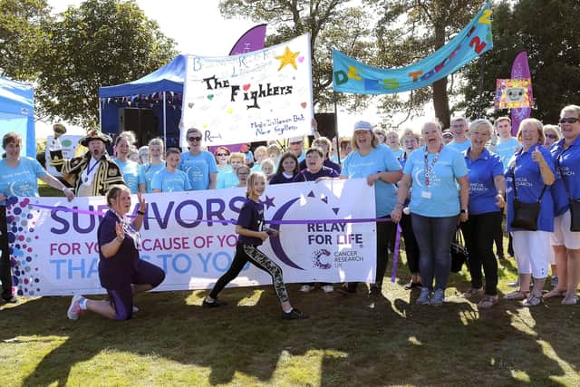 Participants at the start of a previous Relay for Life event at Sewerby. Photo: Richard Ponter
