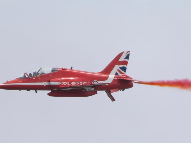 Red Arrow up close