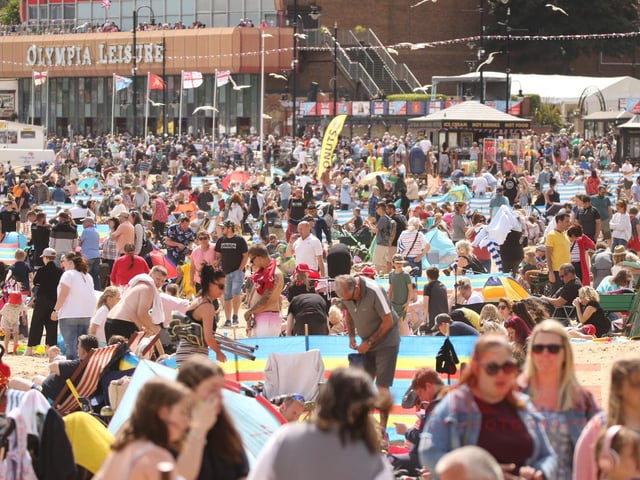 Crowds flocked to Scarborough for the day