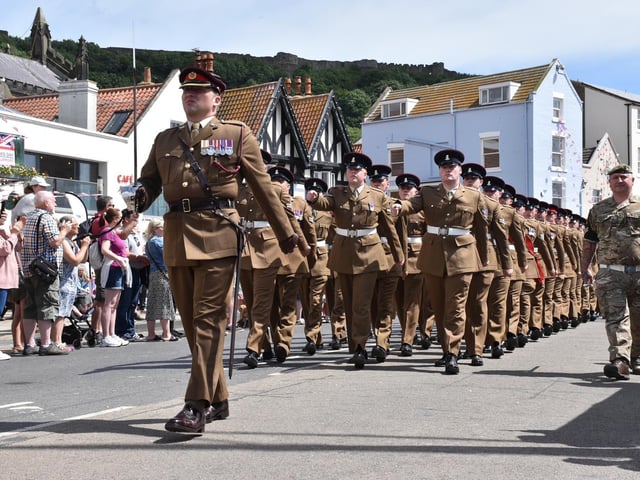 Thousands watched the military parade
