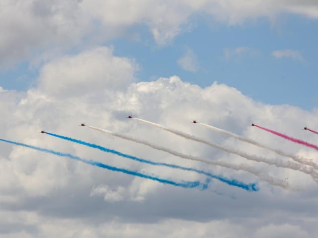 A patriotic display