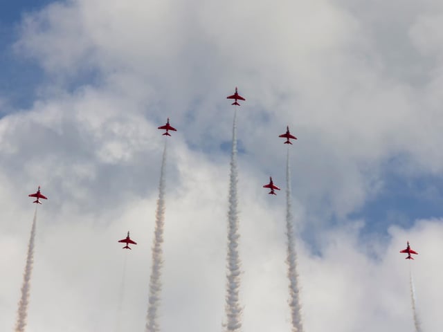 The Red Arrows were impressive