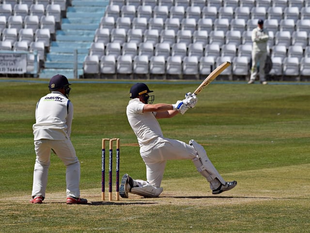Skipper Sam Carver smacked 30 from 22 balls for Scarborough CC 2nds