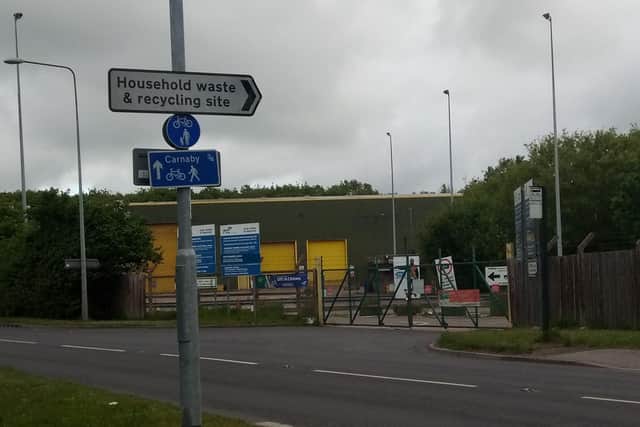 The council has rolled out the scheme to the waste recyling site at Carnaby and four others across the East Riding. Photo: Phil Hutchinson