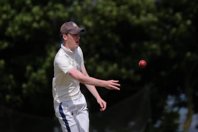 Scarborough CC 3rds in fielding action