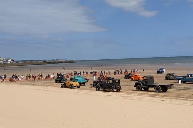 Carol Jackson’s photograph features a scene from the Race the Waves event last month.