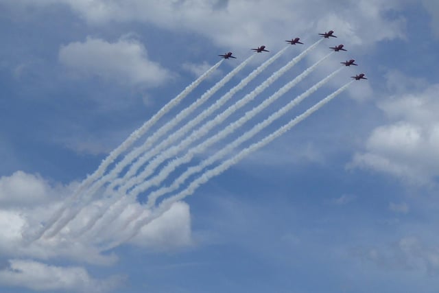 The Red Arrows always make for a spectacular sight.