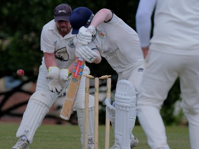Malton 3rds' John Lay is clean-bowled